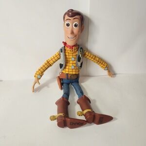 Disney Pixar Toy Story Woody Talking Action Figure Pull String Cowboy flaws